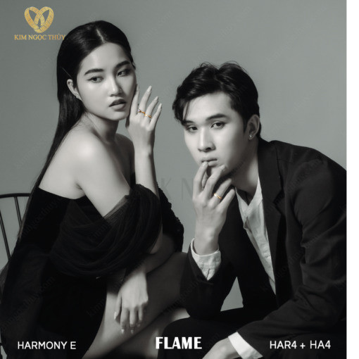 Nhẫn cưới Harmony E Flame HA4 + HAR4 phù hợp với đa dạng phong cách