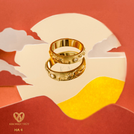 Nhẫn cưới Harmony E Flame HA4 + HAR4 mang đến sự thoải mái khi đeo