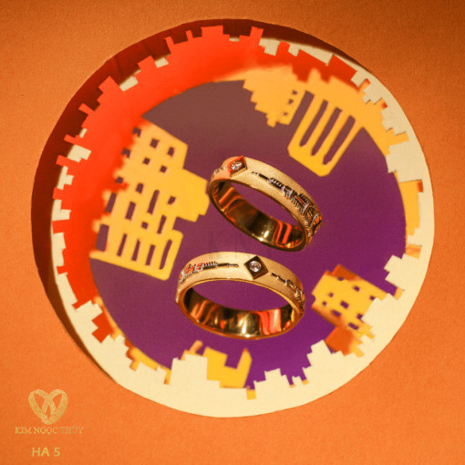 Nhẫn cưới Harmony E Globe HA5 + HAR5 là biểu tượng của tình yêu đẹp