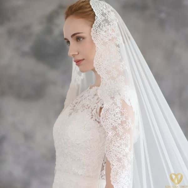 Ý nghĩa của chiếc veil đội đầu cô dâu