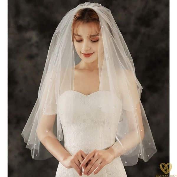 Ý nghĩa của chiếc veil đội đầu cô dâu