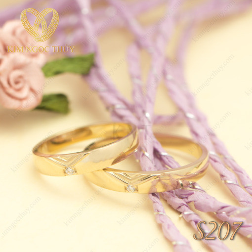 Nhẫn cưới S207 phù hợp với nhiều dáng tay