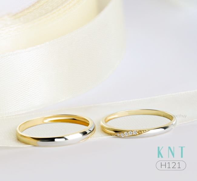 Nhẫn cưới vàng 18k