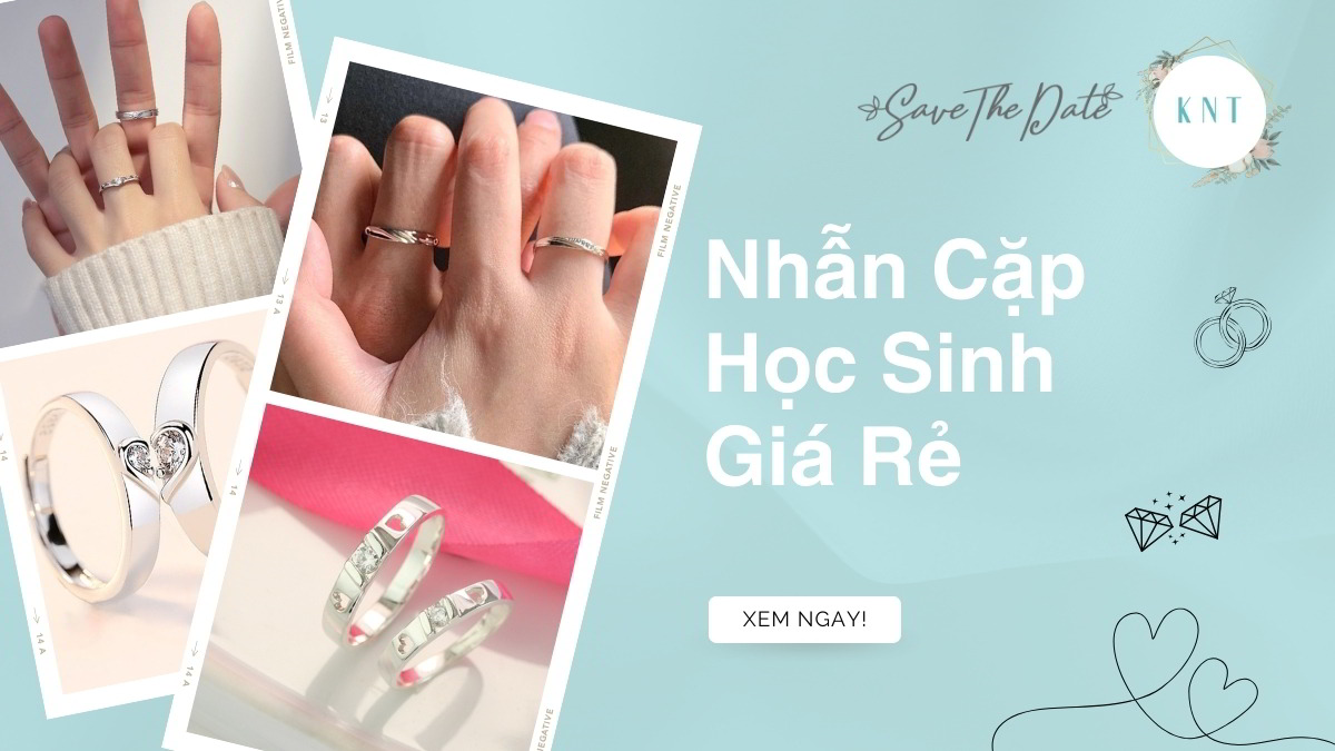 Nhẫn cặp học sinh giá rẻ: Chọn Bạc hay Titan?