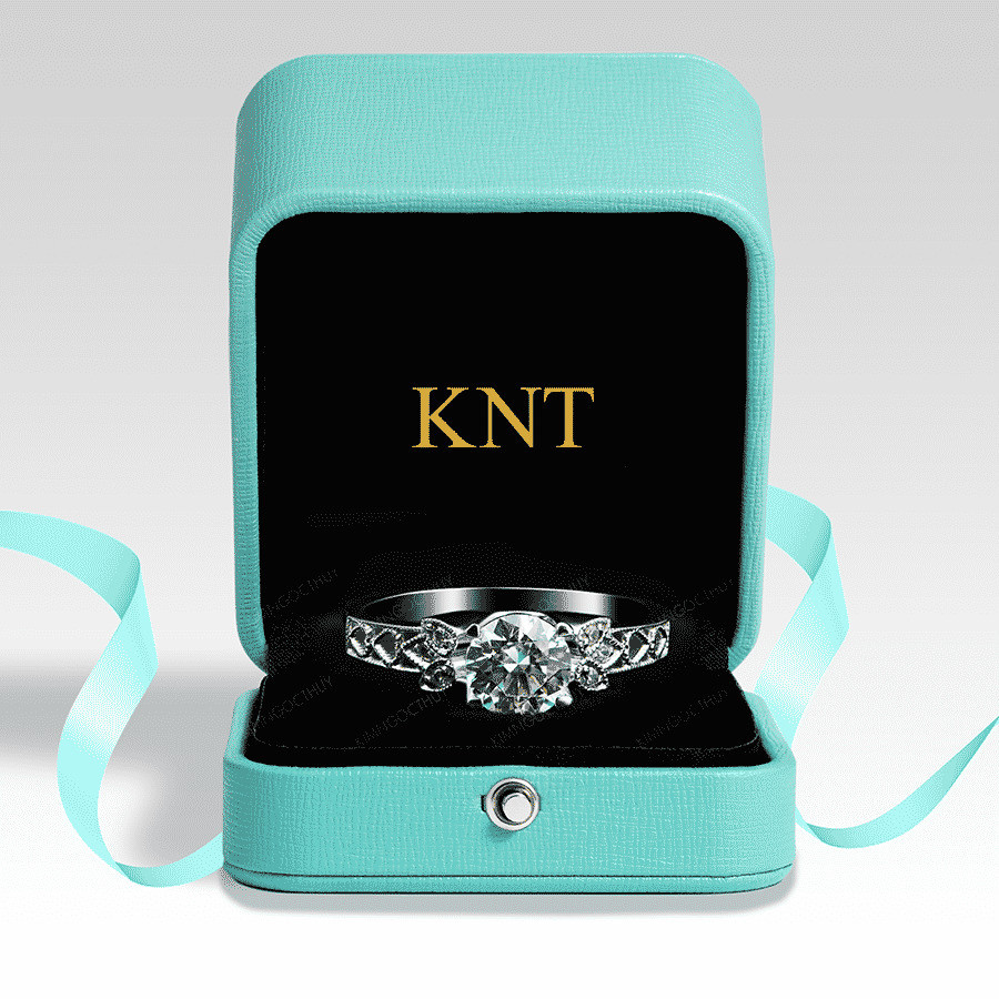 Nhẫn đính hôn R89 thiết kế uốn lượn cổ điển