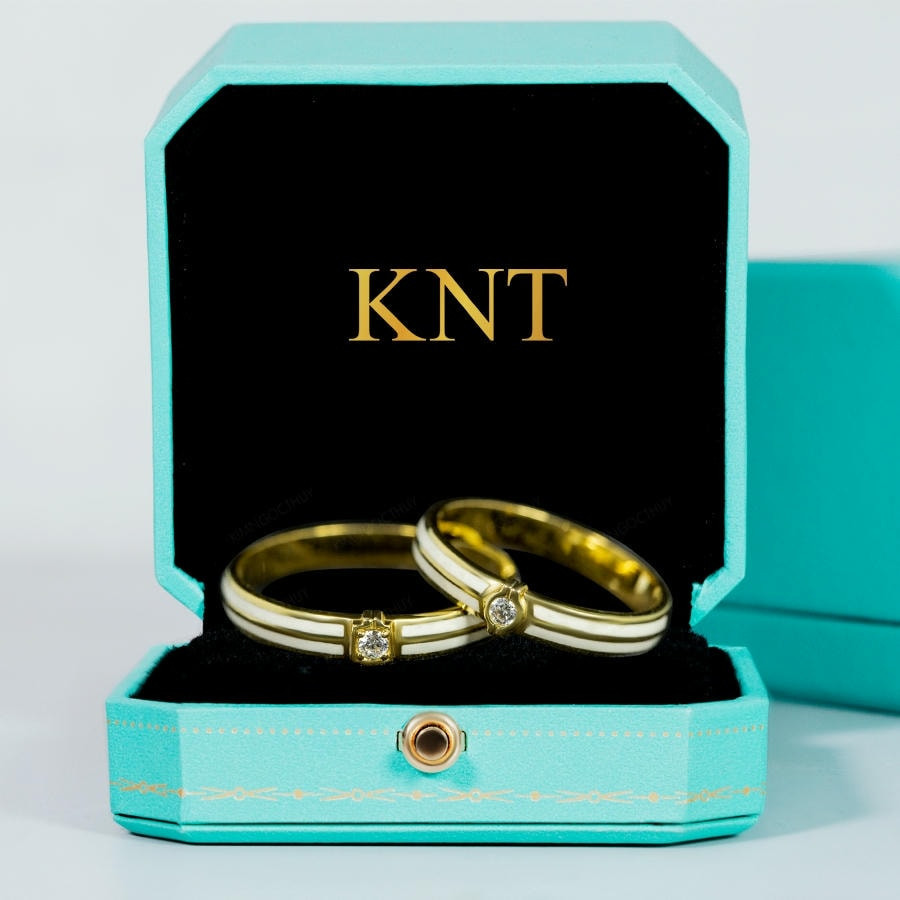 Nhẫn cưới A164 mang biểu tượng tình yêu vĩnh cửu