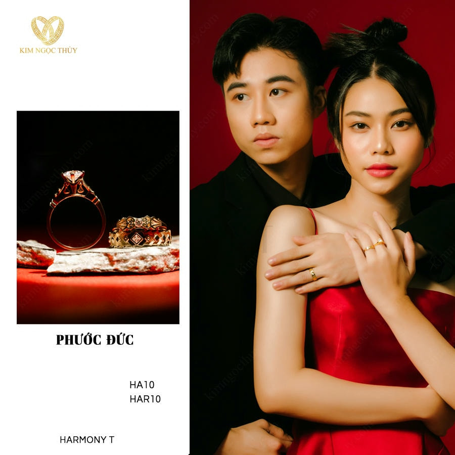 Nhẫn cưới Phước Đức: Chất liệu cao cấp, bền đẹp