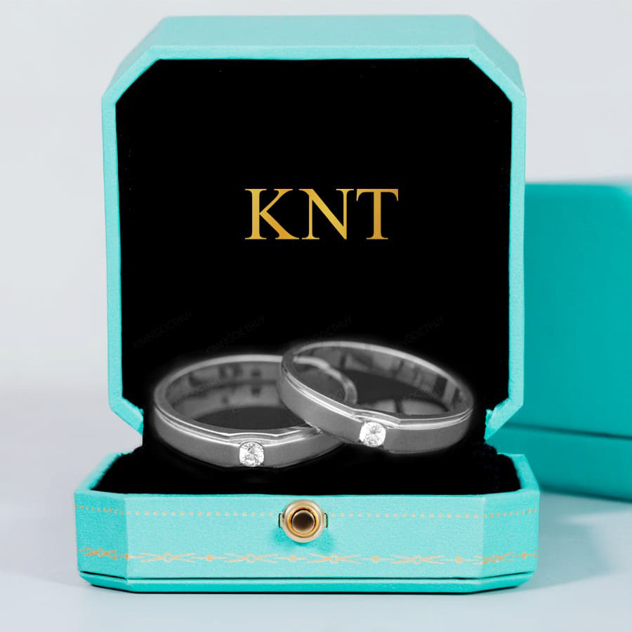 Nhẫn cưới C22 màu vàng trắng thanh lịch