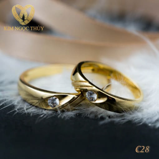 Nhẫn cưới C28 làm từ chất liệu cao cấp