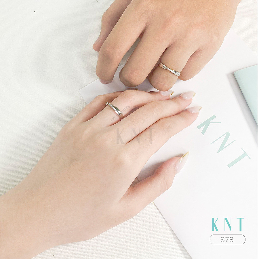 Nhẫn cưới S78 thiết kế tối giản phù hợp với đa dạng phong cách