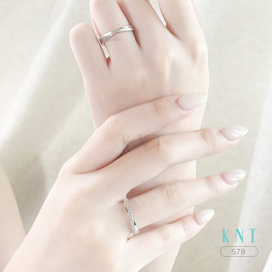 Nhẫn cưới S78 nhẫn nam chạy cát sang trọng
