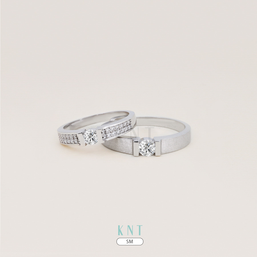 Nhẫn cưới SM chạy cát nổi bật và sang trọng