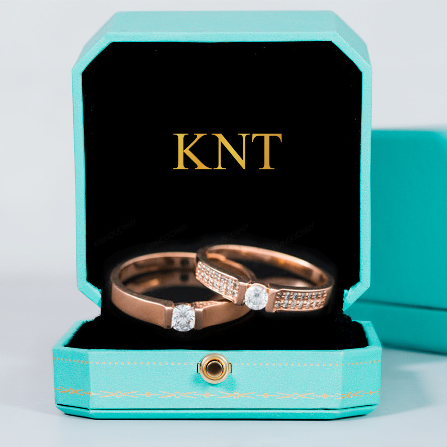 Nhẫn cưới SM nhẫn nữ viền đá nhỏ tinh tế