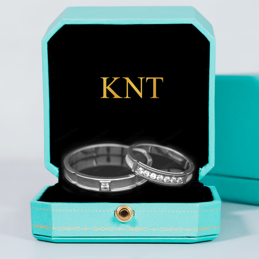 Nhẫn cưới E610 màu vàng trắng