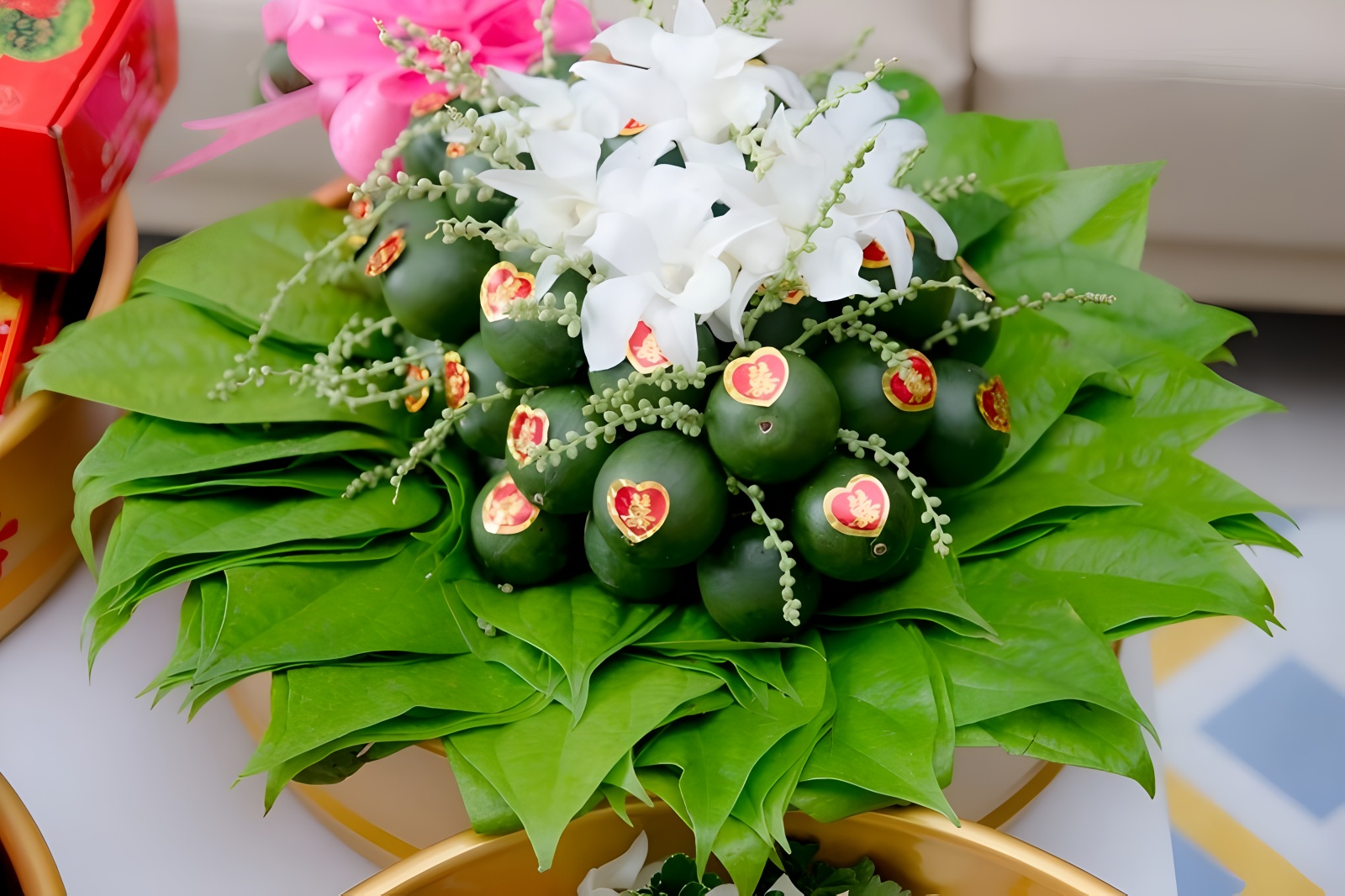 Mâm trầu cau - Lễ vật cốt lõi lễ ăn hỏi.