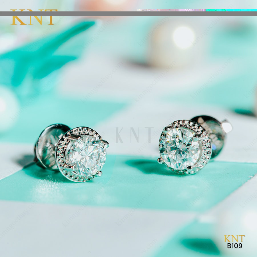 Bông tai cưới B109 chất liệu vàng 10K/14K mang đến vẻ đẹp hiện đại