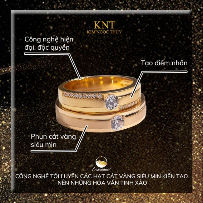 NHẪN CƯỚI KNT VỚI 16 CÔNG NGHỆ CHẾ TÁC NHIỆM MÀU