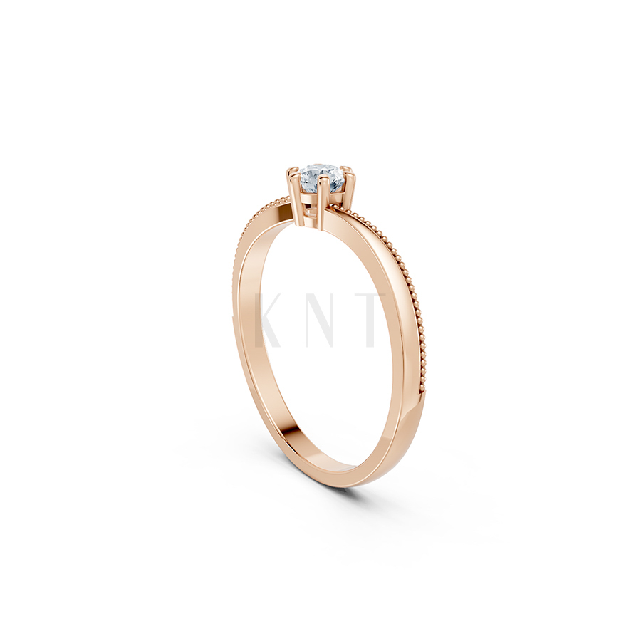 Nhẫn đính hôn R448 thiết kế hiện đại và tối giản