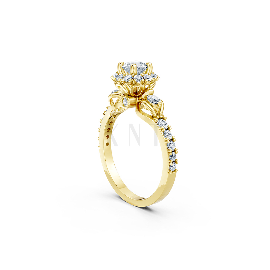 Nhẫn đính hôn R476 thiết kế thoải mái khi đeo