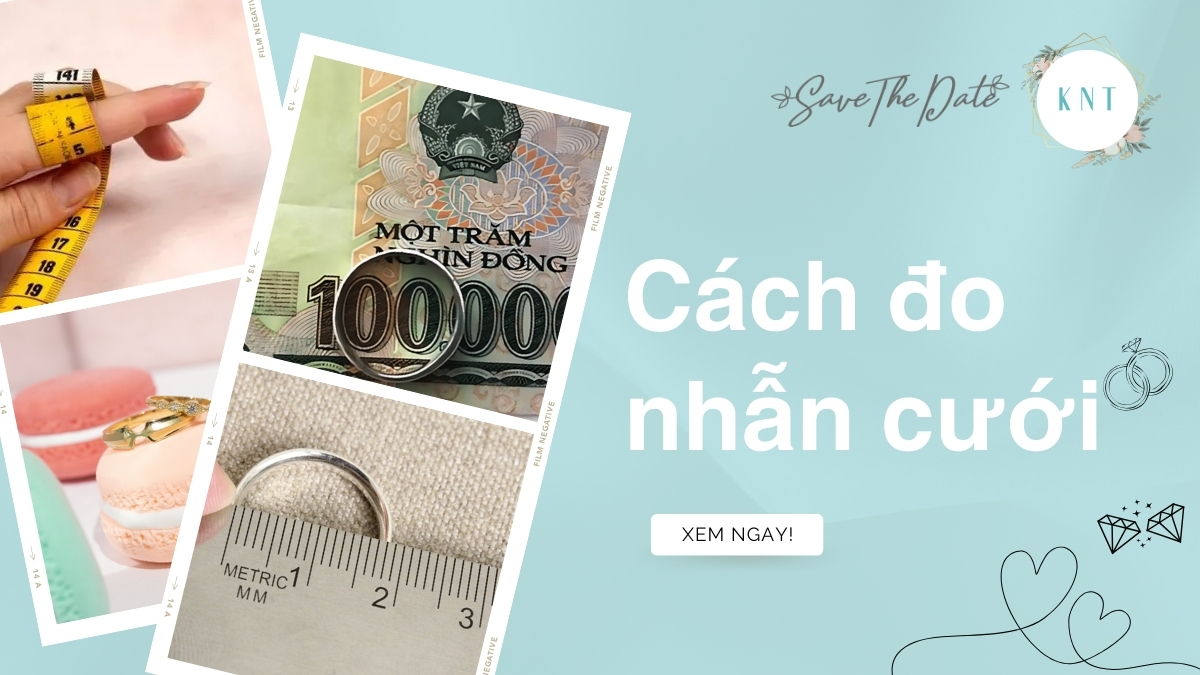 Cách đo nhẫn cưới chuẩn xác tại nhà