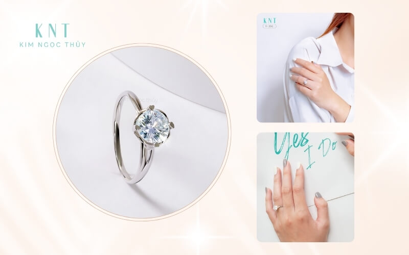 Đặc trưng của nhẫn Solitaire là chỉ có một viên đá duy nhất