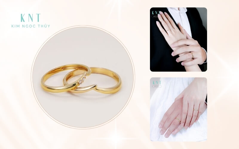 Nhẫn đính hôn trong phong tục Việt Nam được xem là nhẫn cưới (được trao trong đám hỏi giữa sự chứng kiến của hai bên gia đình)