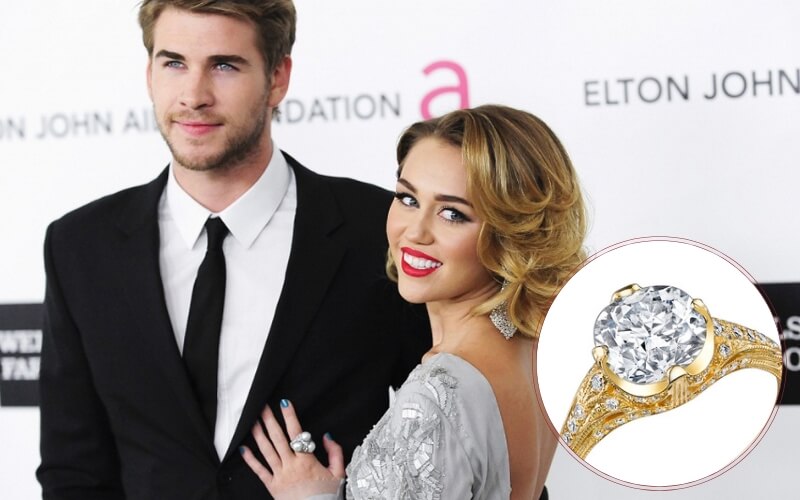 Nhẫn đính hôn của Liam Hemsworth và Miley Cyrus