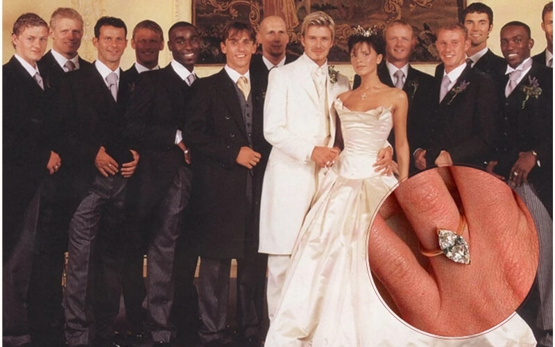 Nhẫn đính hôn của Victoria Beckham và David Beckham