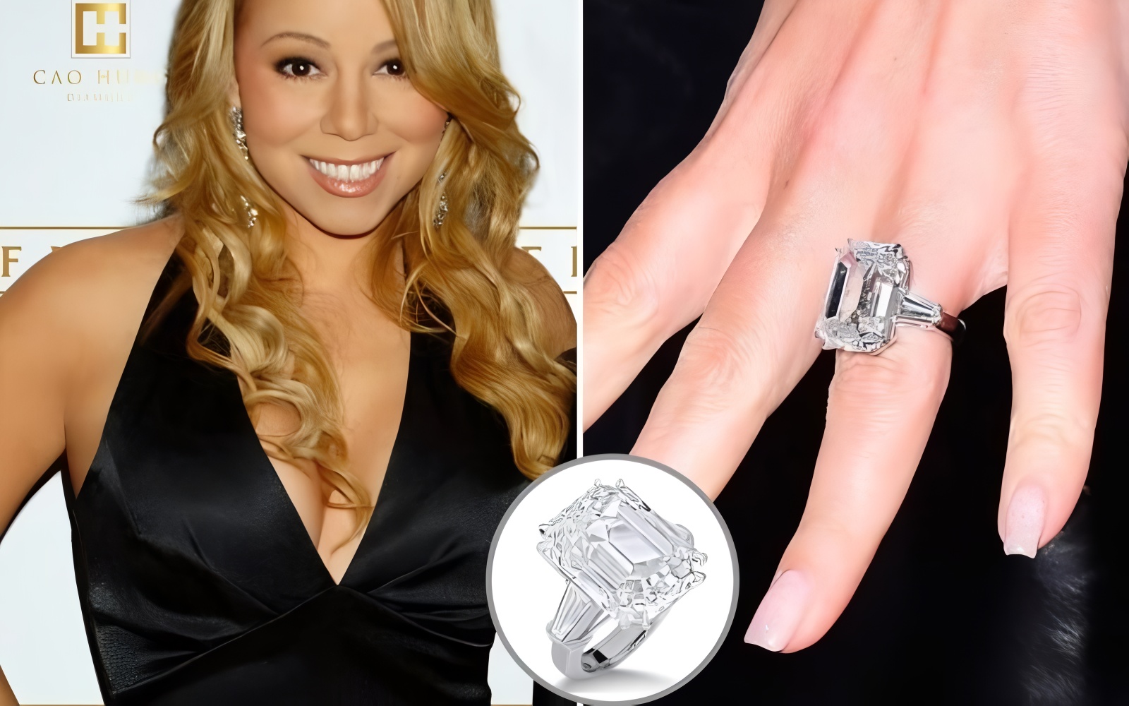 Nhẫn đính hôn của Mariah Carey và Nick Cannon