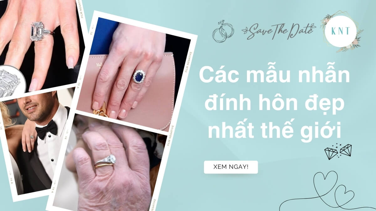 tổng hợp các cặp nhẫn đính hôn đẹp nhất thế giới