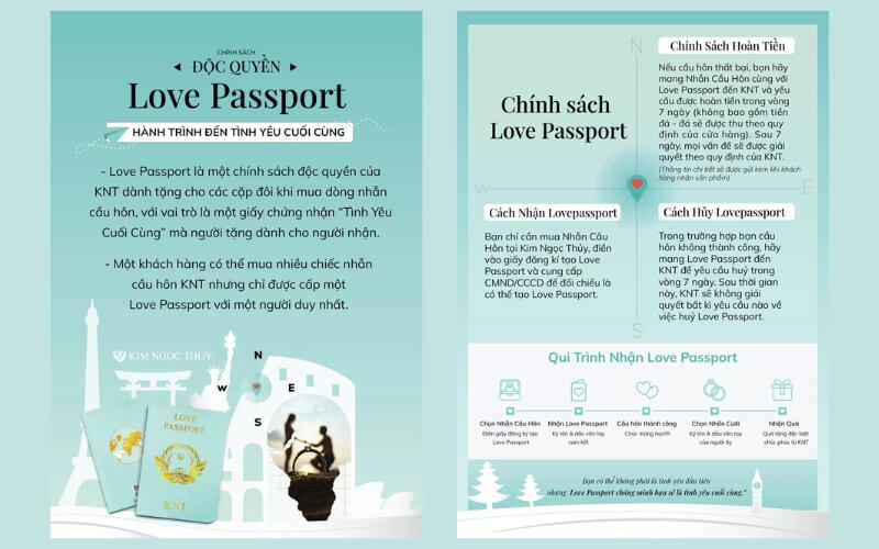 Kim Ngọc Thuỷ với chính sách Love Passport hỗ trợ chàng trong quá trình cầu hôn một nửa của mình