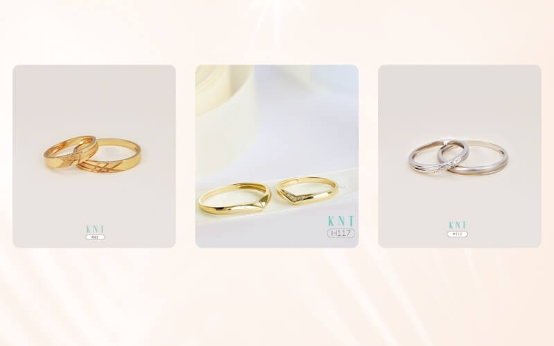 Nhẫn cưới vàng là sự lựa chọn của hầu hết các cặp vợ chồng