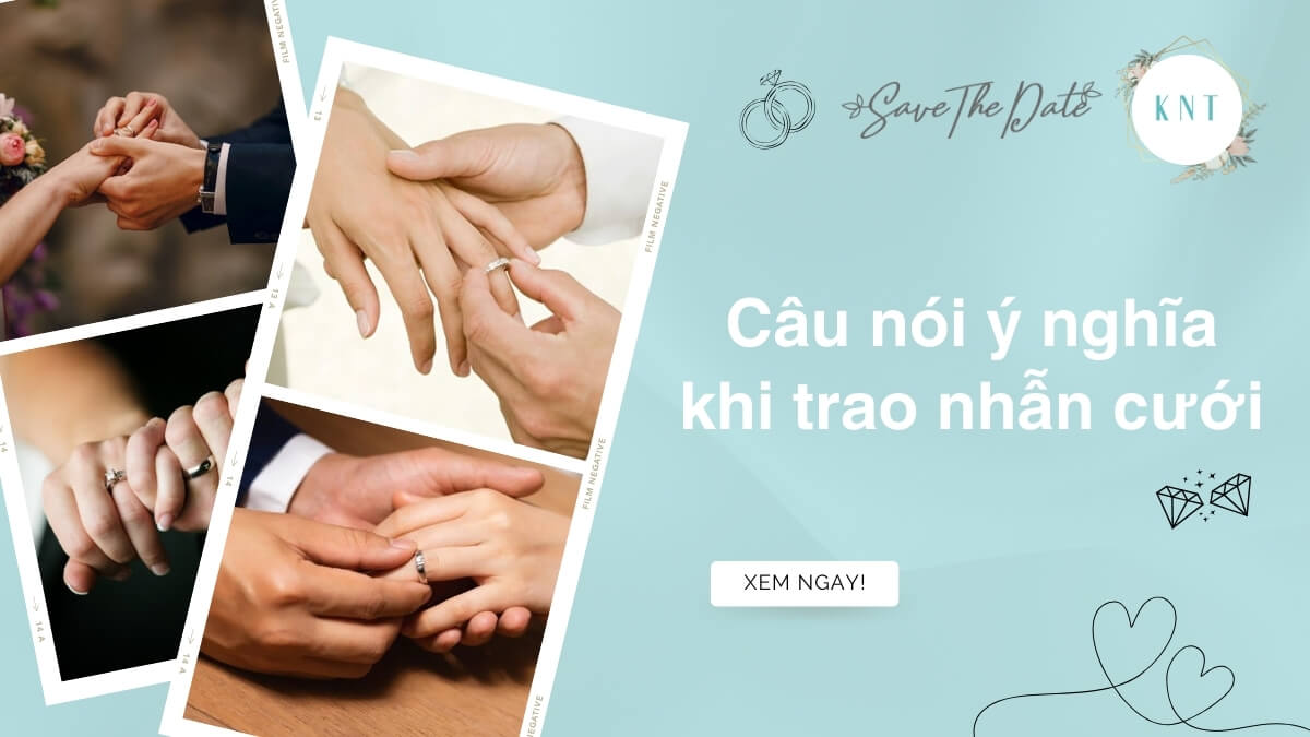 câu nói khi trao nhẫn cưới