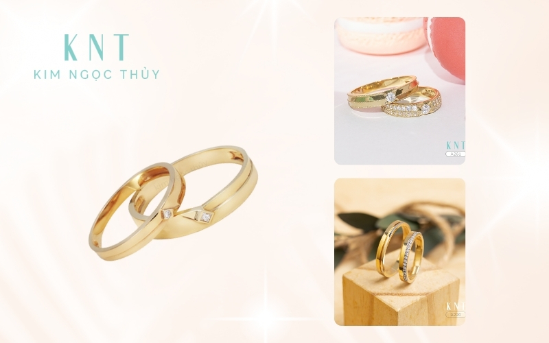 Khi lựa chọn nhẫn cưới, bạn có thể ưu tiên chọn mẫu nhẫn vàng tây, vàng Ý, nhẫn trơn, đơn giản