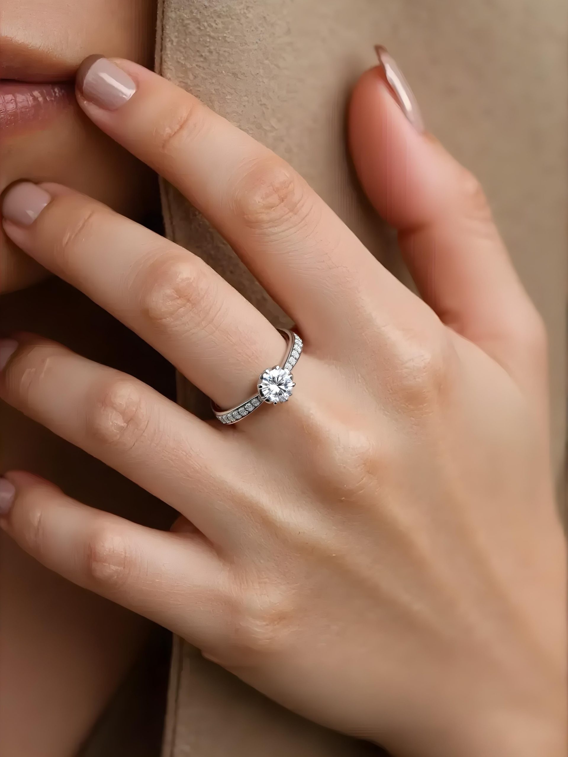 Nhẫn thiết kế đơn giản giúp tay ngắn trông thanh thoát hơn