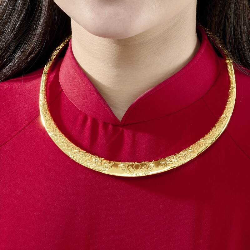 Kiềng cưới vàng 24K 