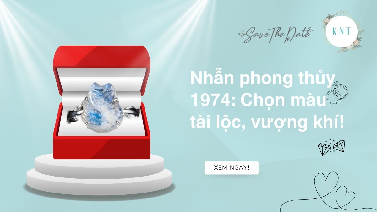 Nhẫn phong thủy 1974: Chọn màu tài lộc, vượng khí!