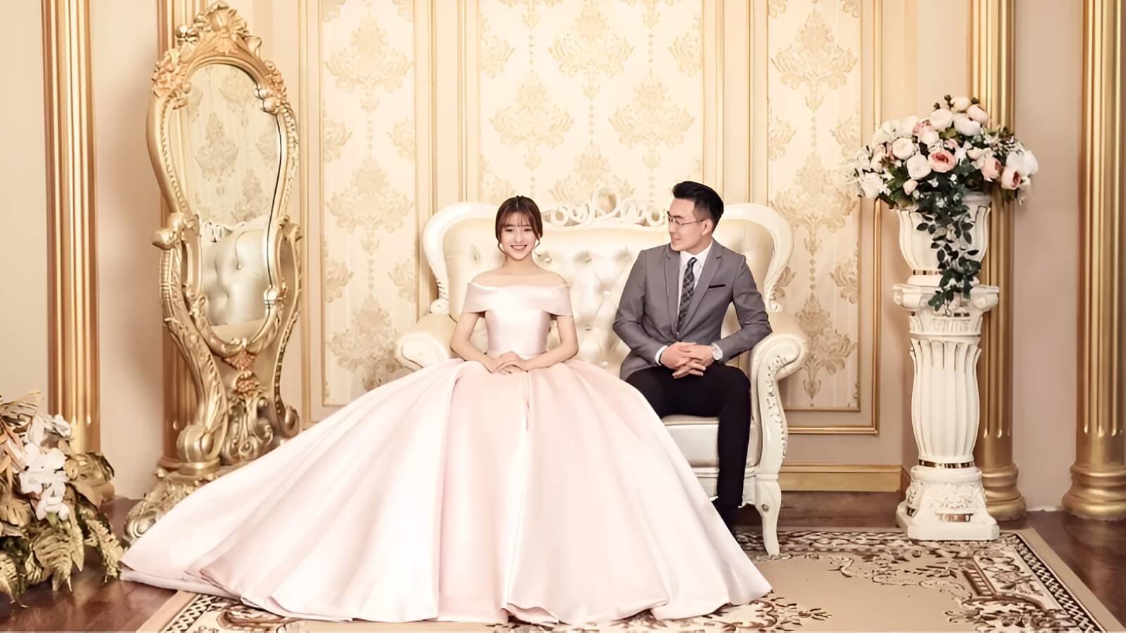 Pre wedding phong cách Châu Âu mang vẻ trang trọng, lộng lẫy