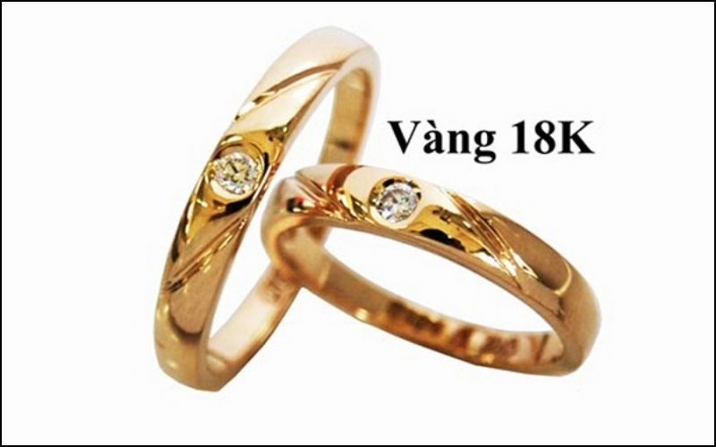 Vàng 18K có nghĩa là trong hợp kim vàng này chứa 18 phần vàng nguyên chất và 6 phần còn lại là các kim loại khác