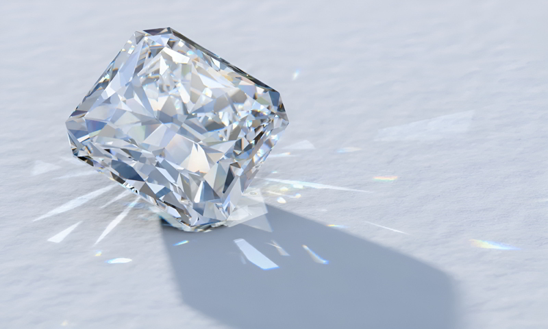 Kim cương giác cắt Radiant được thiết kế tối đa hóa độ lấp lánh
