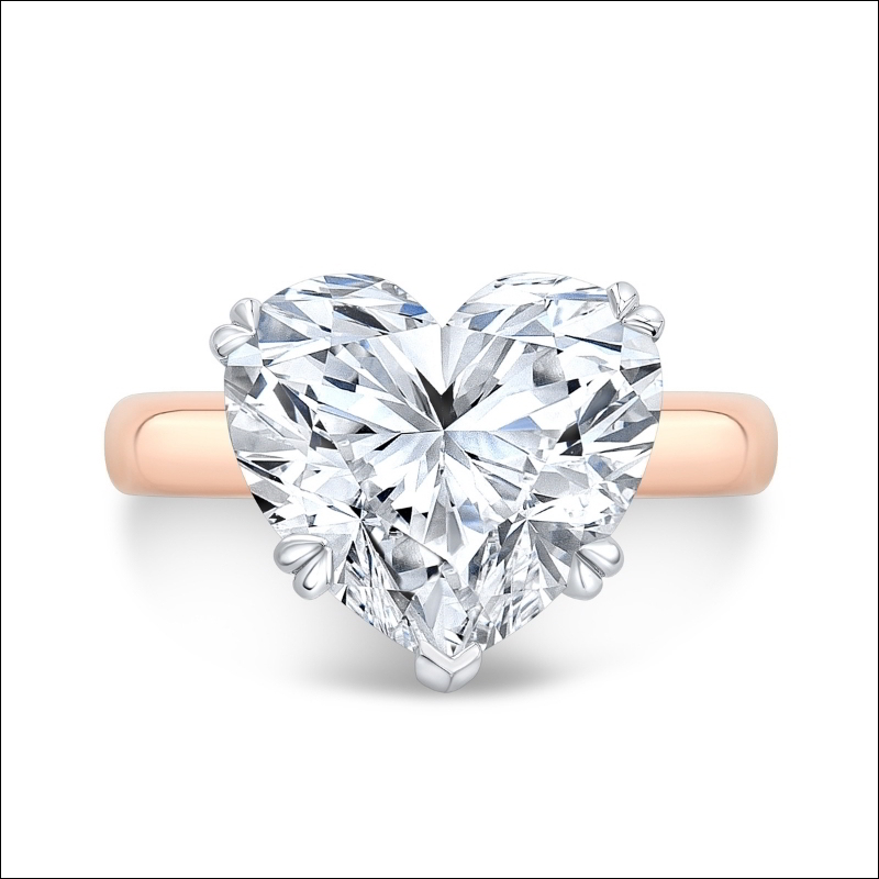 Nhẫn kim cương trái tim: Biểu tượng tình yêu vĩnh cửu.