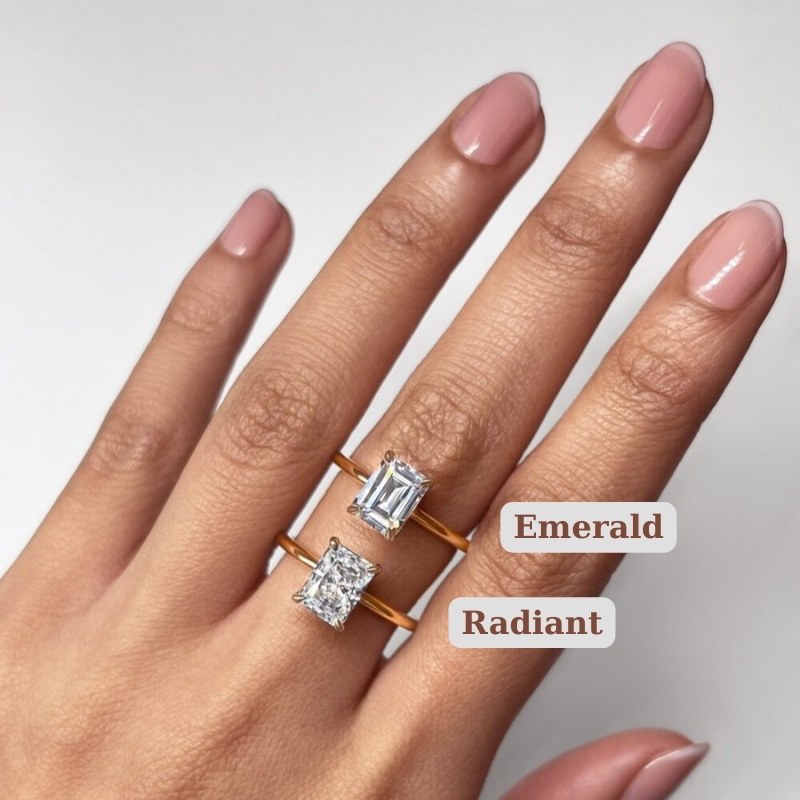 Radiant vs Emerald: Lấp lánh rực rỡ hay nét đẹp tinh tế?