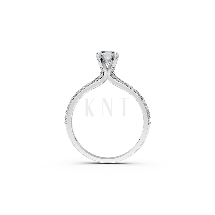 Nhẫn đính hôn R350 bản nhẫn thanh mảnh mềm mại