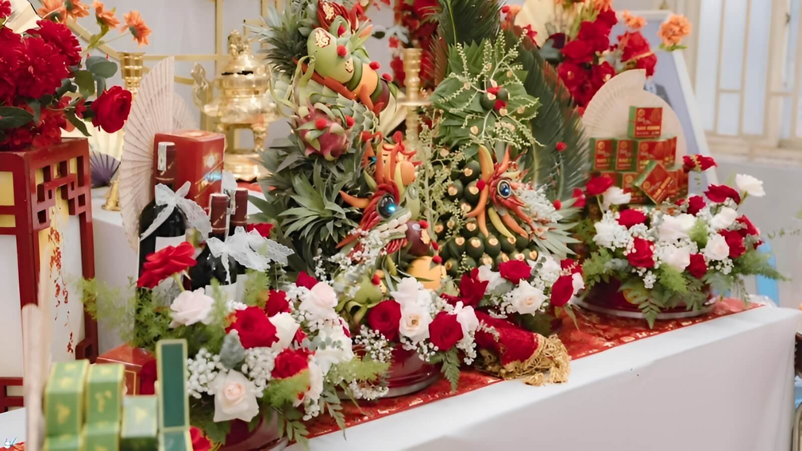 Cách cắm Hoa Hồng đỏ và Baby trắng