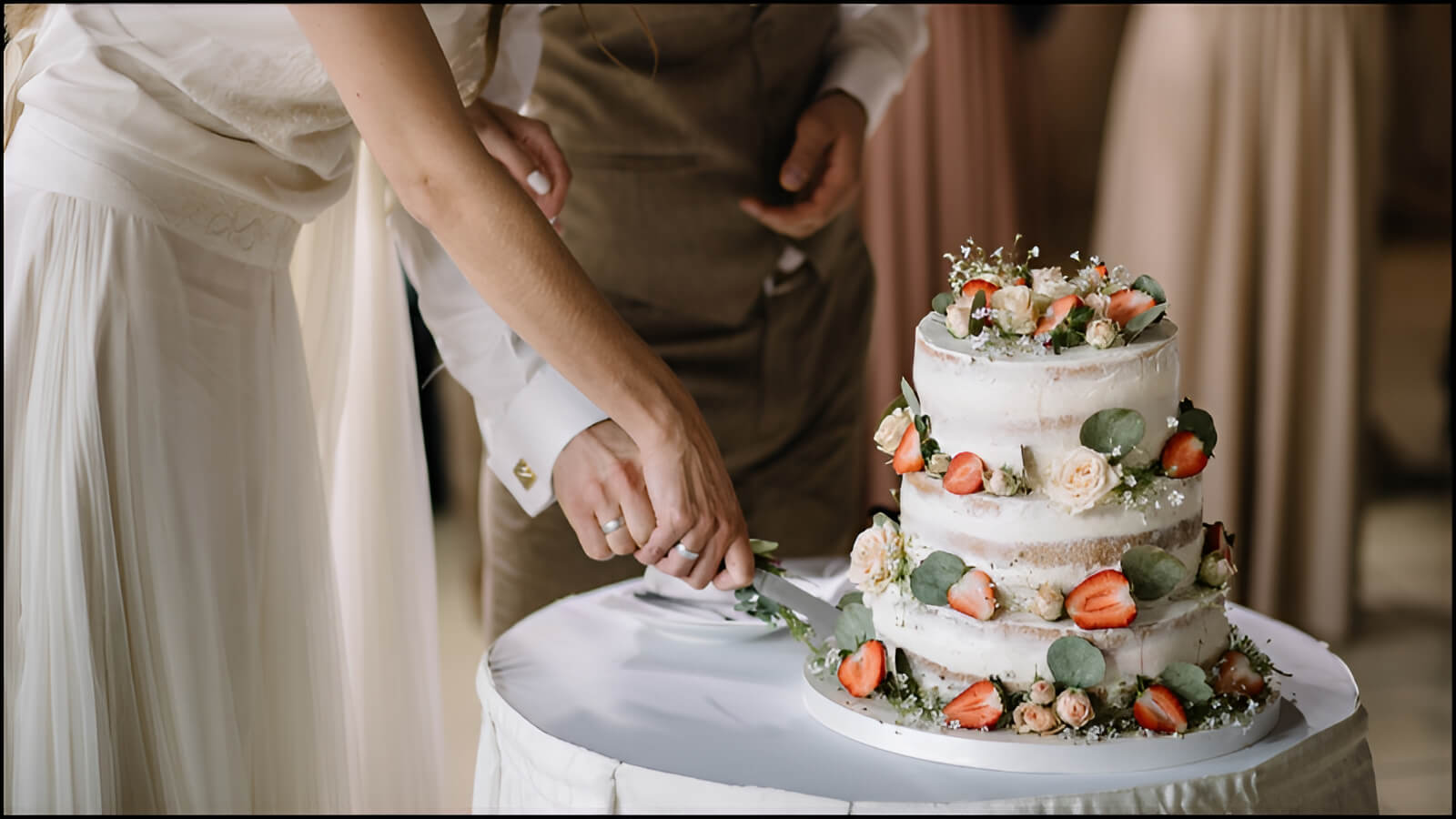 Khoảnh khắc cắt bánh, một nghi thức sang trọng và ý nghĩa bắt nguồn từ thế kỷ 19.