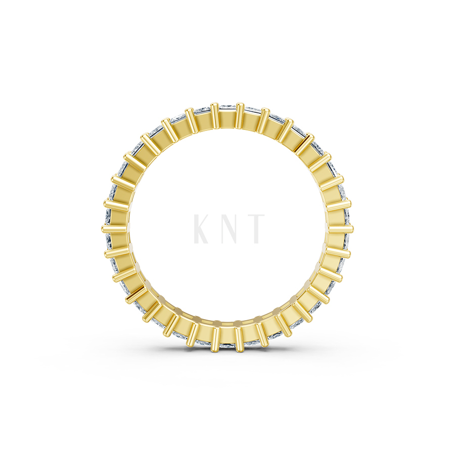 Nhẫn vĩnh cửu VC6 màu Vàng Gold vàng 10K/14K/18K/607 đính đá nhỏ, thanh lịch