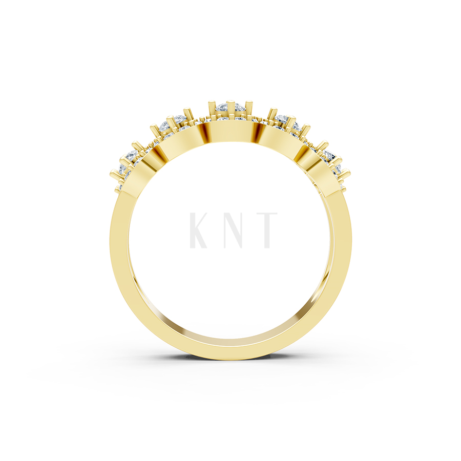 Nhẫn đính hôn R212 màu Vàng Gold vàng 10K/14K/18K/607 cao cấp, thanh lịch