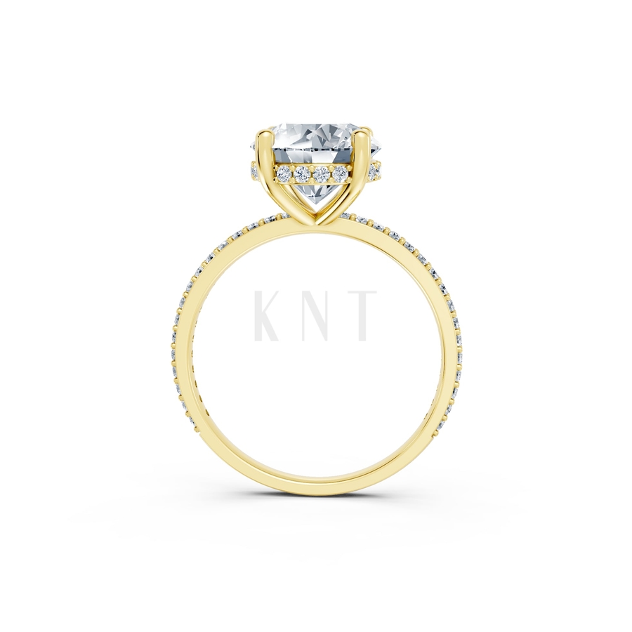 Nhẫn đính hôn đá US R319 màu Vàng Gold vàng 10K/14K/18K/607 cao cấp, thanh lịch