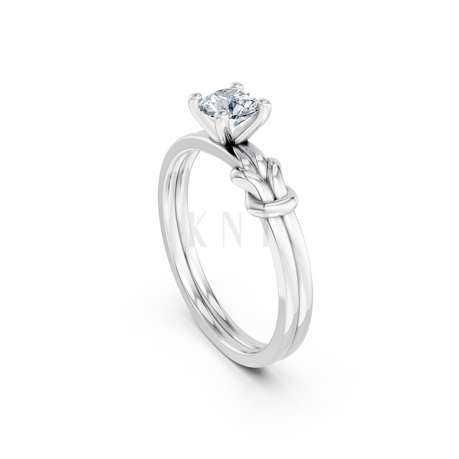 Nhẫn đính hôn đá cao cấp R326 – Aaliyah màu vàng trắng White Gold kiểu dáng cá tính, hiện đại