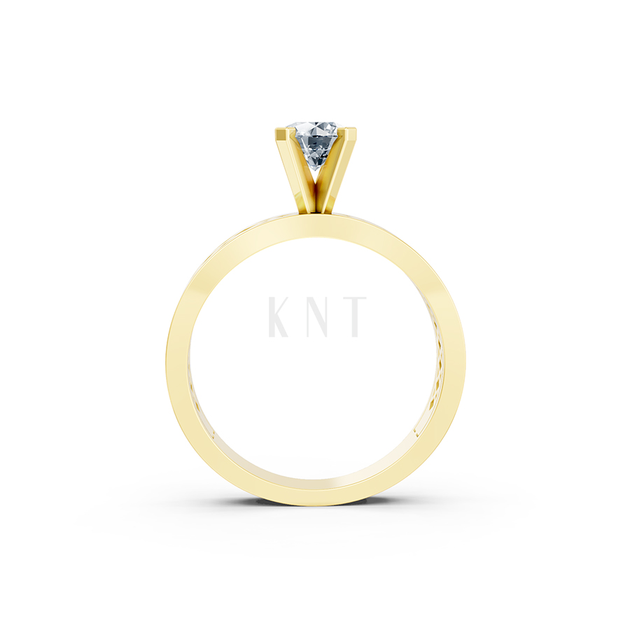 Nhẫn đính hôn đá US R348 – ALMA màu Vàng Gold thiết kế tinh xảo, độc đáo